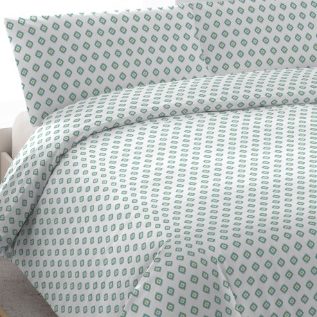 Funda nórdica algodón Joy agua marina algodon-100