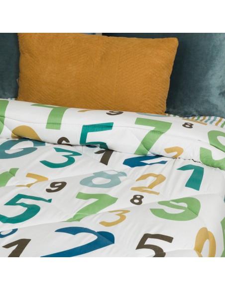 Edredón estampado Numbers edredones