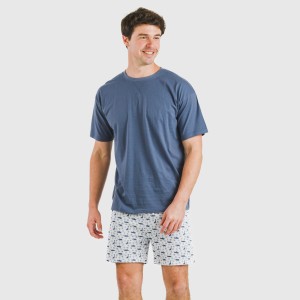 Pijama corto algodón hombre... 2