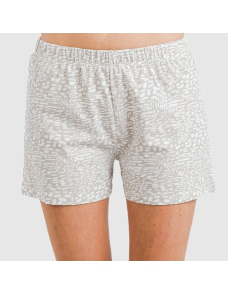 Pijama corto algodón Maty arena pijamas-cortos-mujer