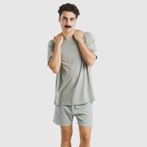 Pijama corto algodón hombre... 2