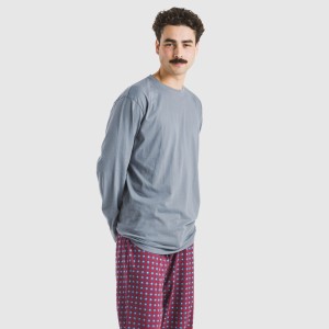 Pijama largo algodón hombre... 2