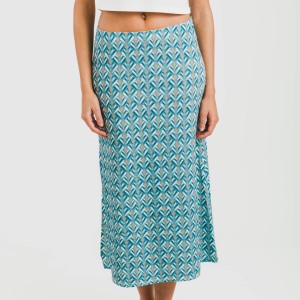 Falda midi soft Lola agua...
