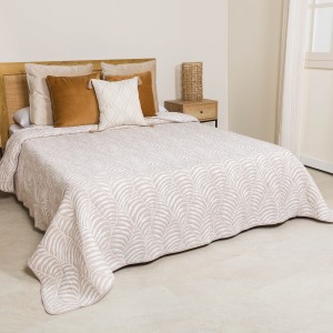 Colcha doble tela jacquard...