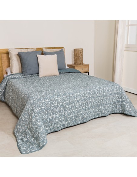 Colcha jacquard chenilla Tiberio verde francés - 120gr colcha-jacquard