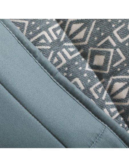 Colcha jacquard chenilla Tiberio verde francés - 120gr colcha-jacquard