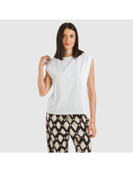 Camiseta tirantes algodón mujer lisa camisetas