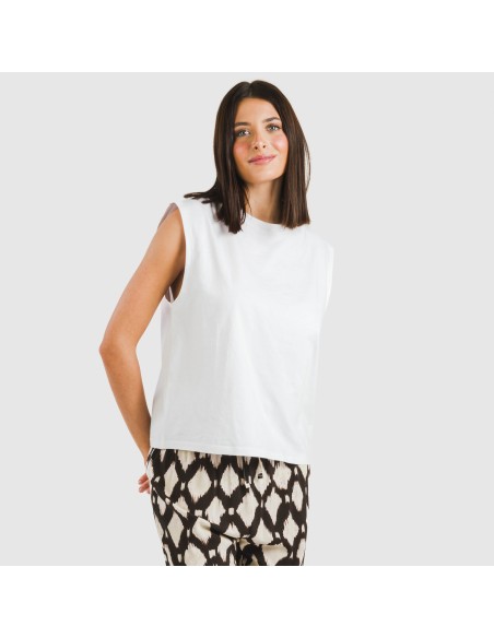 Camiseta tirantes algodón mujer lisa camisetas