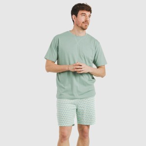 Pijama corto algodón hombre...