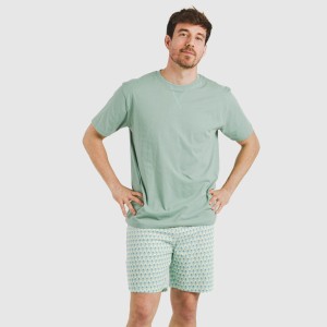 Pijama corto algodón hombre... 2