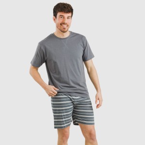 Pijama corto algodón hombre...