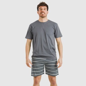 Pijama corto algodón hombre... 2