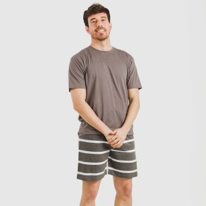 Pijama corto algodón hombre... 2