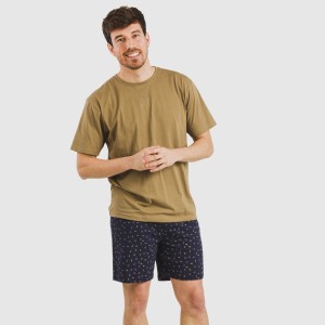 Pijama corto algodón hombre...