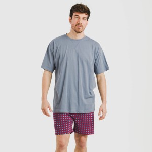 Pijama corto algodón hombre...