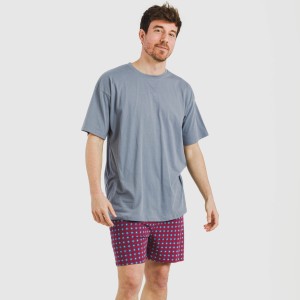 Pijama corto algodón hombre... 2