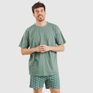 Pijama corto algodón hombre...