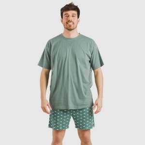 Pijama corto algodón hombre... 2