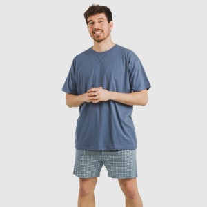 Pijama corto algodón hombre...