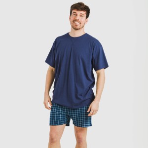Pijama corto algodón hombre...