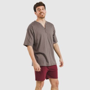 Pijama corto hombre con...