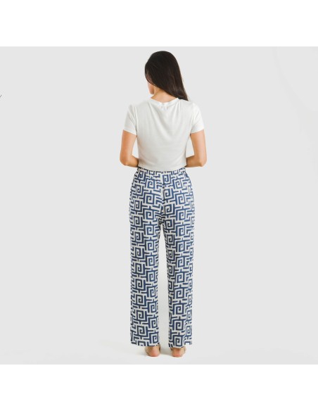 Pantalón viscosa Beriche azul pantalones-comodos-mujer