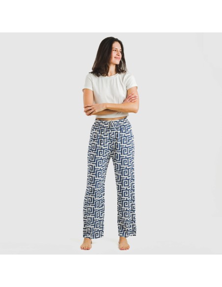 Pantalón viscosa Beriche azul pantalones-comodos-mujer