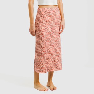 Falda midi soft Murphy teja