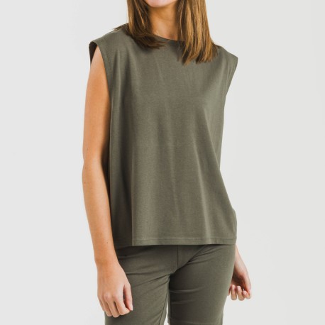 Camiseta tirantes algodón mujer lisa camisetas