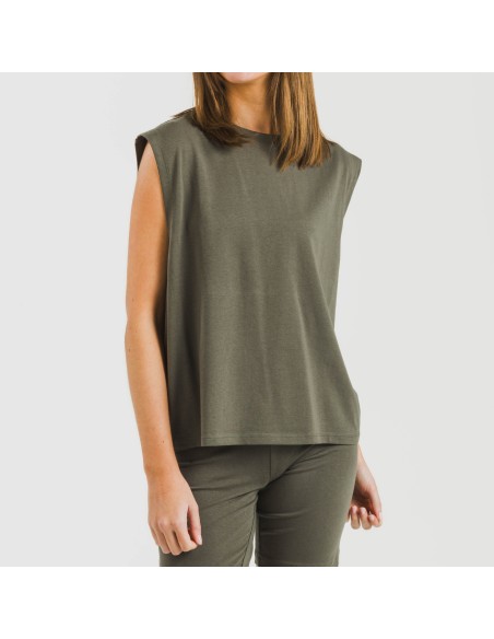 Camiseta tirantes algodón mujer lisa camisetas