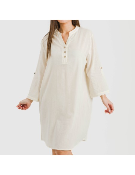 Camisola algodón lisa vestidos-y-blusones-mujer