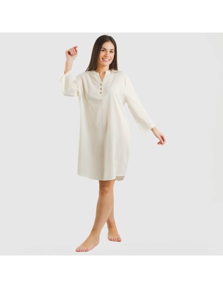 Camisola algodón lisa vestidos-y-blusones-mujer
