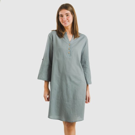 Camisola algodón lisa vestidos-y-blusones-mujer