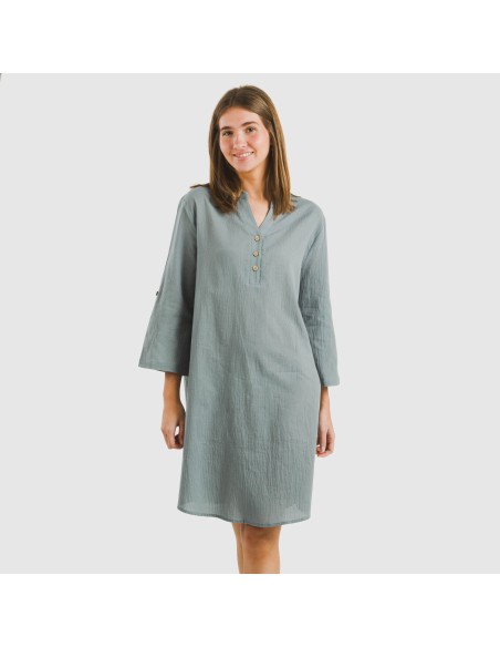 Camisola algodón lisa vestidos-y-blusones-mujer