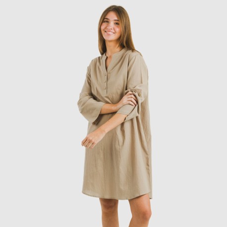 Camisola algodón lisa vestidos-y-blusones-mujer
