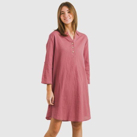 Camisola algodón lisa vestidos-y-blusones-mujer