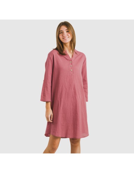 Camisola algodón lisa vestidos-y-blusones-mujer