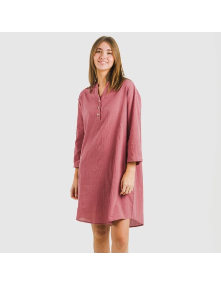 Camisola algodón lisa vestidos-y-blusones-mujer
