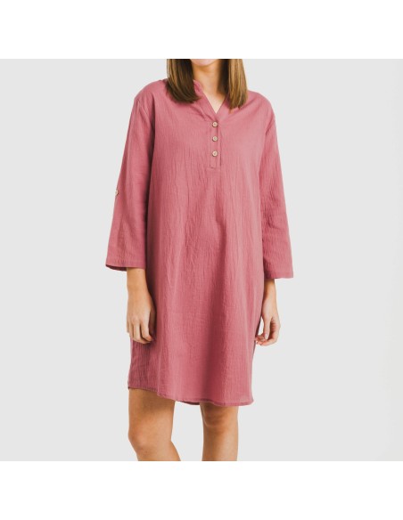 Camisola algodón lisa vestidos-y-blusones-mujer