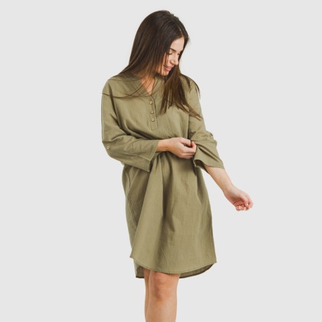 Camisola algodón lisa vestidos-y-blusones-mujer