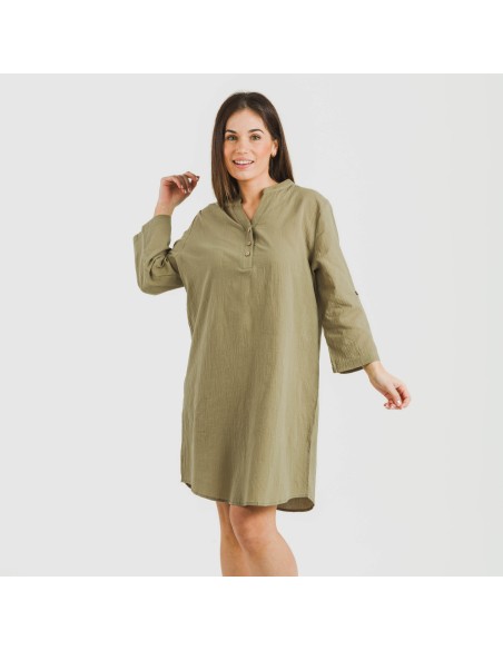 Camisola algodón lisa vestidos-y-blusones-mujer