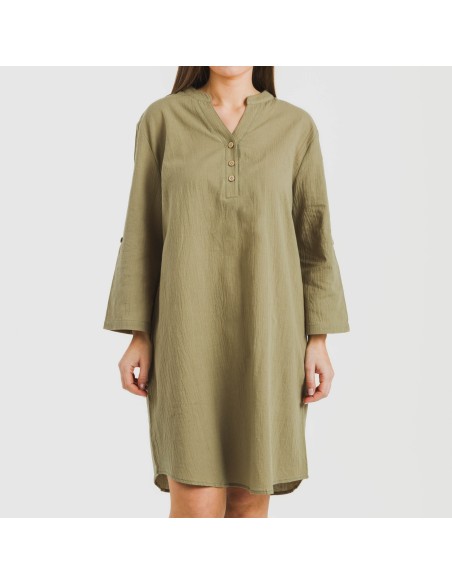Camisola algodón lisa vestidos-y-blusones-mujer