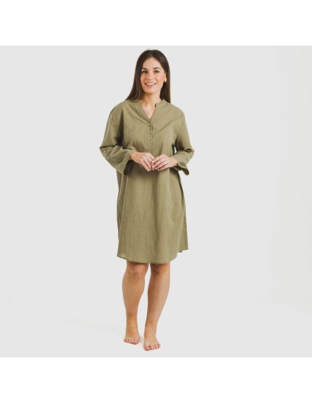 Camisola algodón lisa vestidos-y-blusones-mujer