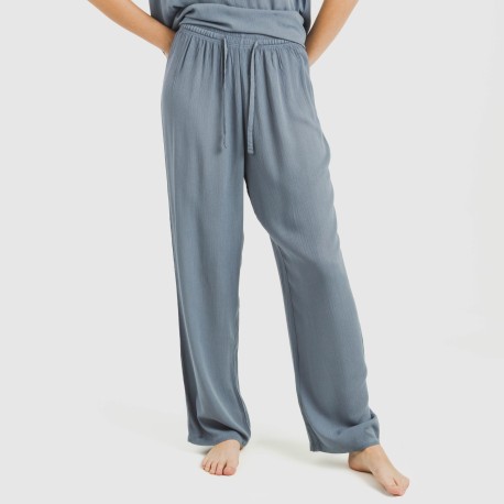 Pantalón largo viscosa bambula liso pantalones-comodos-mujer