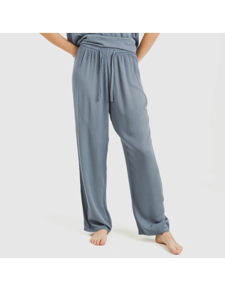 Pantalón largo viscosa bambula liso pantalones-comodos-mujer