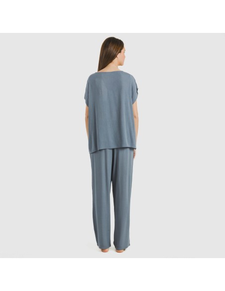 Pantalón largo viscosa bambula liso pantalones-comodos-mujer
