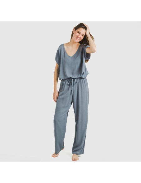 Pantalón largo viscosa bambula liso pantalones-comodos-mujer