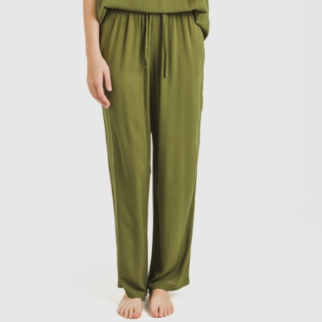 Pantalón largo viscosa bambula liso pantalones-comodos-mujer