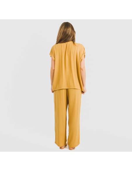 Camiseta manga fluida viscosa bambula lisa camisetas