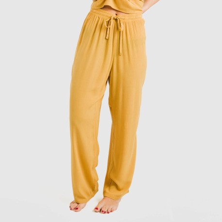 Pantalón largo viscosa bambula liso pantalones-comodos-mujer